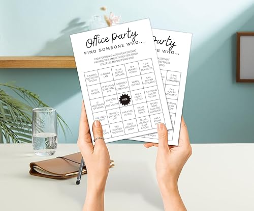 Miniatura 4 de Senkiiv Juego de fiesta de oficina - Juego de oficina para encontrar a alguien que (30 cartas), juego de construcción de equipos, juego de fiesta de