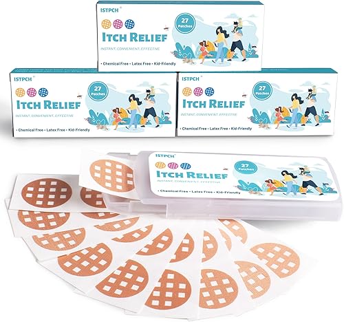 Miniatura 8 de Istpch Parches para aliviar las mordeduras, 54 parches adhesivos naturales para aliviar la picazón, efecto instantáneo, reduce la picazón y la