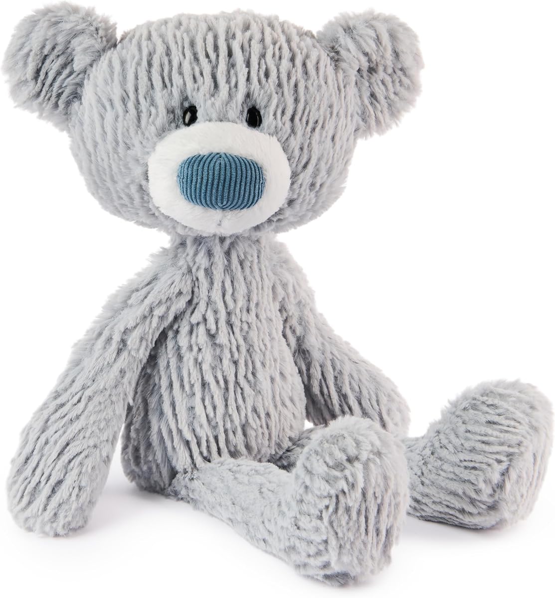 Oso de peluche ondulado con palillo de dientes de 15 pulgadas, a partir de 1 año | El marco delgado y las extremidades colgantes posables promueven el juego de simulación de viajes sobre la marcha; Enseña habilidades motoras finas y de crianza