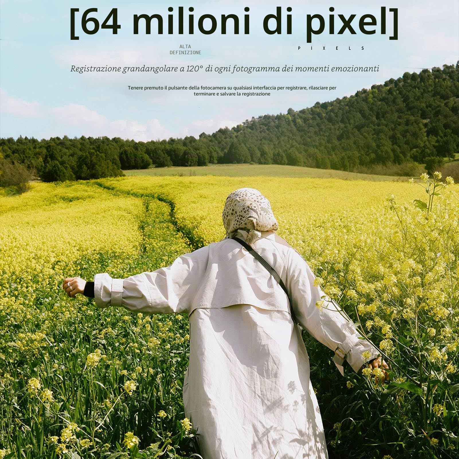 4K Fotocamera digitale 64MP Aramox LCD 3 pollici FHD 1080P Fotocamera compatta Nero WiFi Visione notturna Zoom 16X per adolescenti bambini studenti adulti