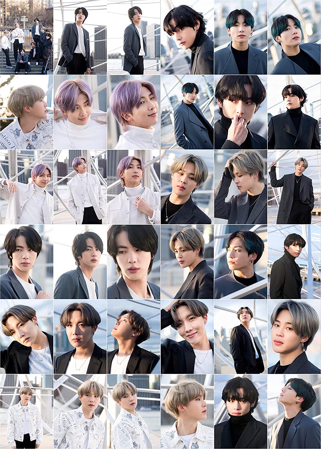 BTS Lomocards Gift Collection Wall Room Decor Birthday Decoration BTS Stuff Items – Bangtan Boys Merch BTS Merch Kpop Merch Stationary - 36 Premium Lomocards Version 4