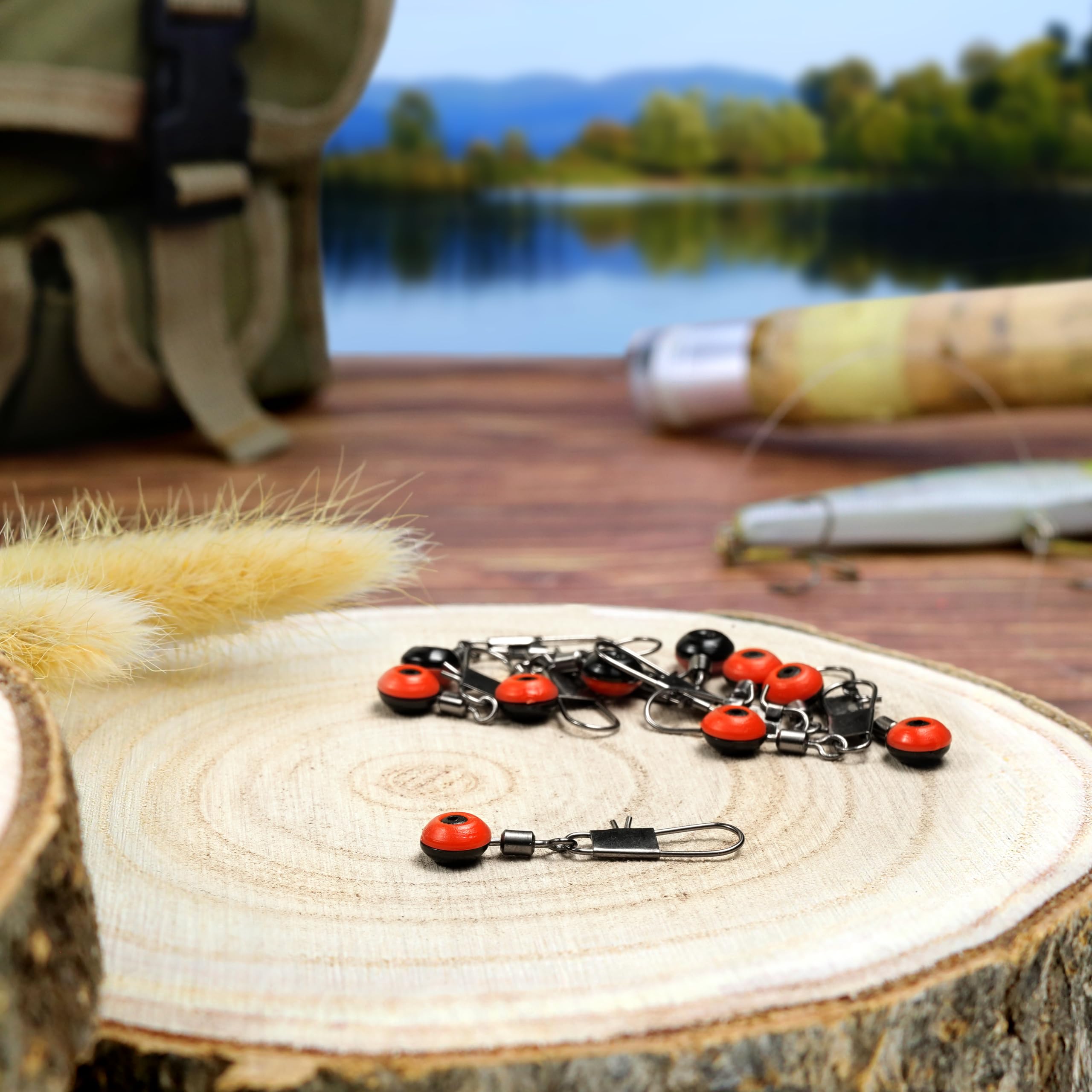AMZfishing® 10 sztuk krętlik spławikowy, koszy na karmę i przyziemne | Akcesoria wędkarskie | Krętlik spławikowy