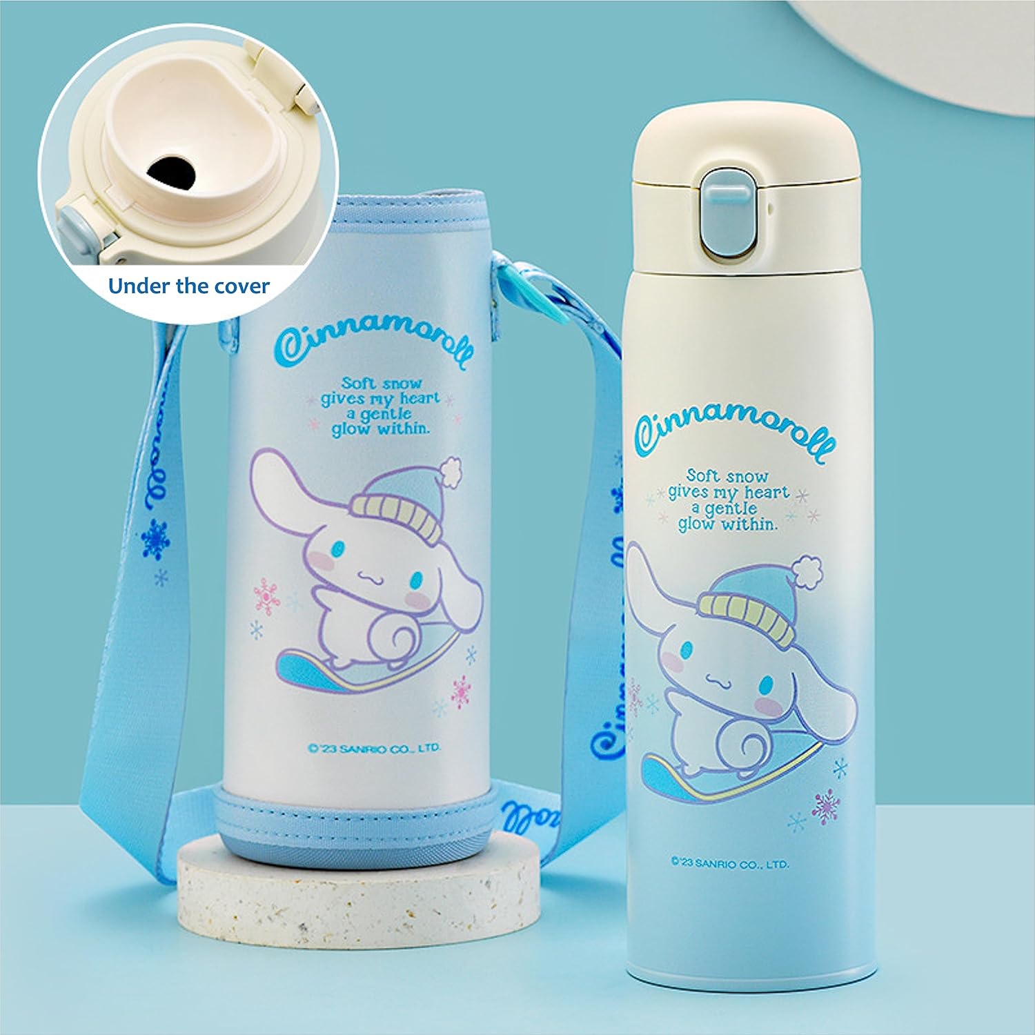 Cinnamoroll Stainless Steel Insulated Water Bottle with Bag 480ml - Image 2
