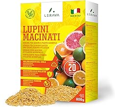 LERAVA® Lupini macinati per limoni - [Acidificante Suoli] - 800g - 100% Biologico - concime per limoni - resistenza alle malattie - azione rapida - concime per agrumi - Made in Italy