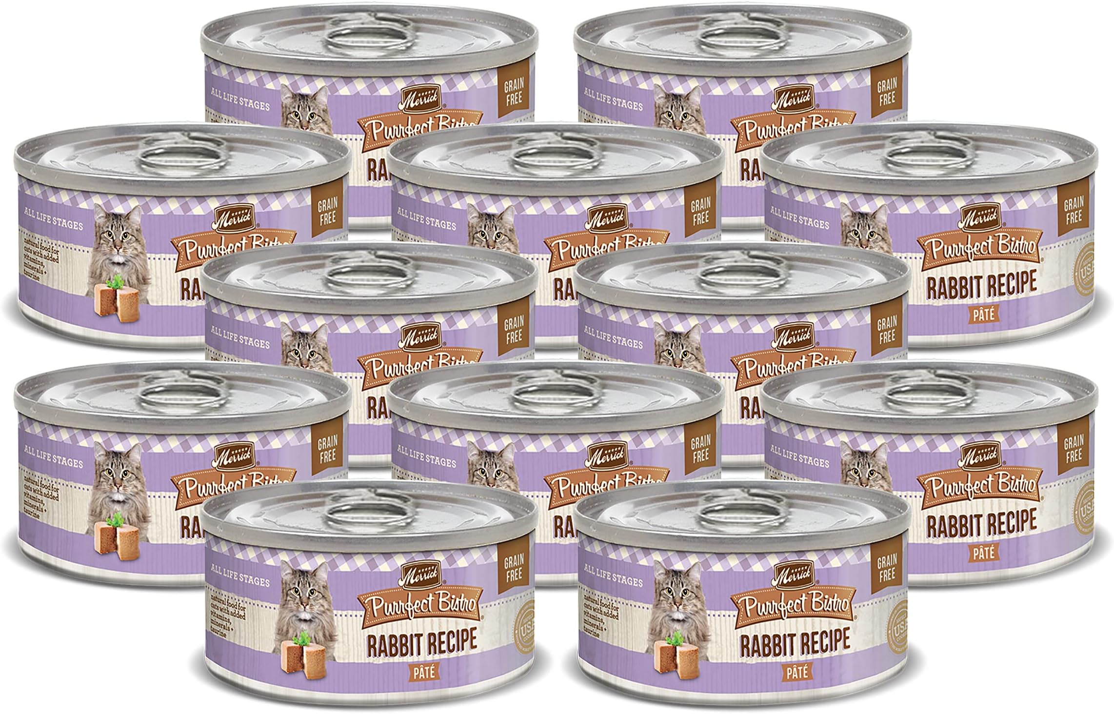 Merrick Purrfect Bistro Canned Wet Cat Food Pate, Chicken