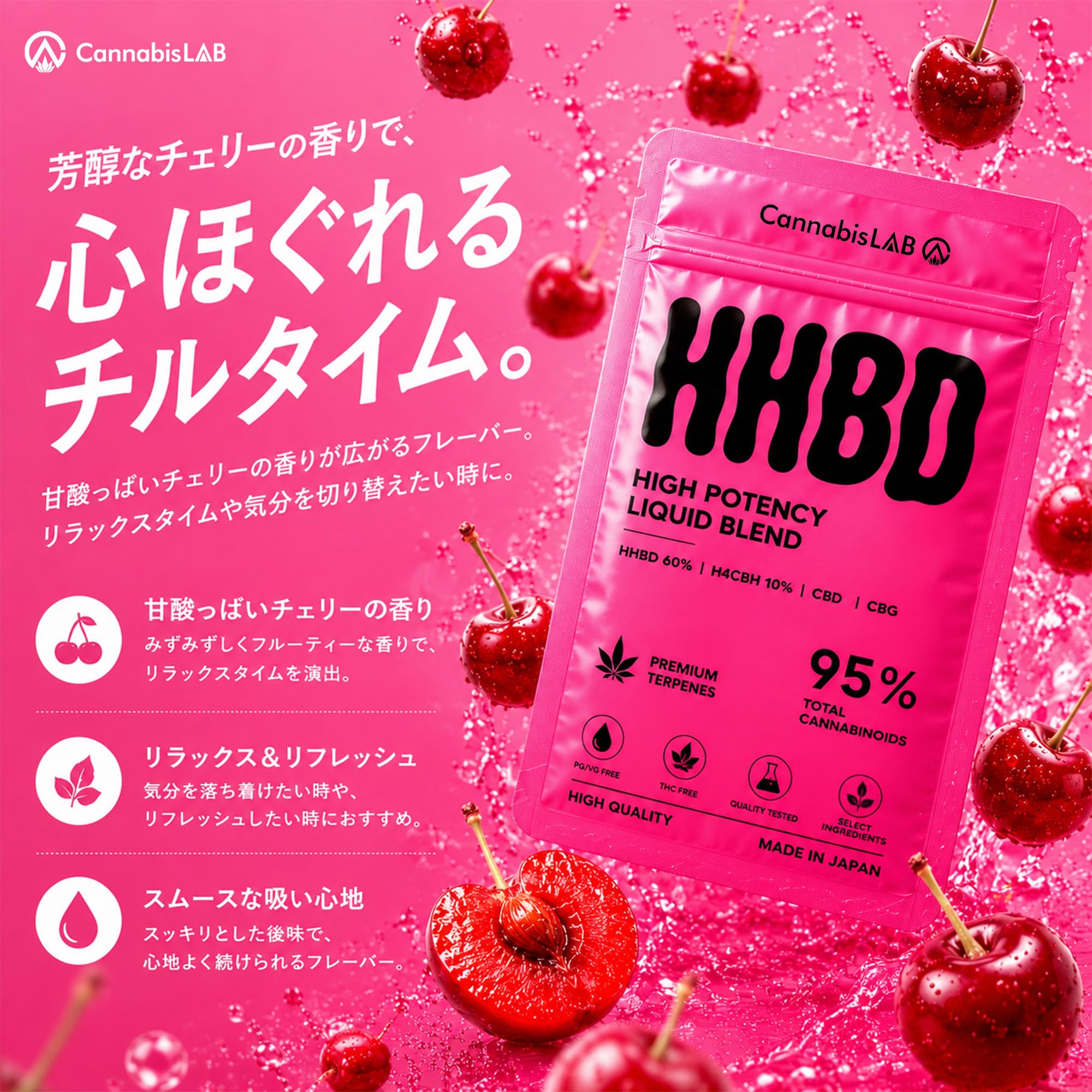 Amazon | 【CannabisLAB】HHBDリキッド 1ml HHBD60% H4CBH10% CBD CBG