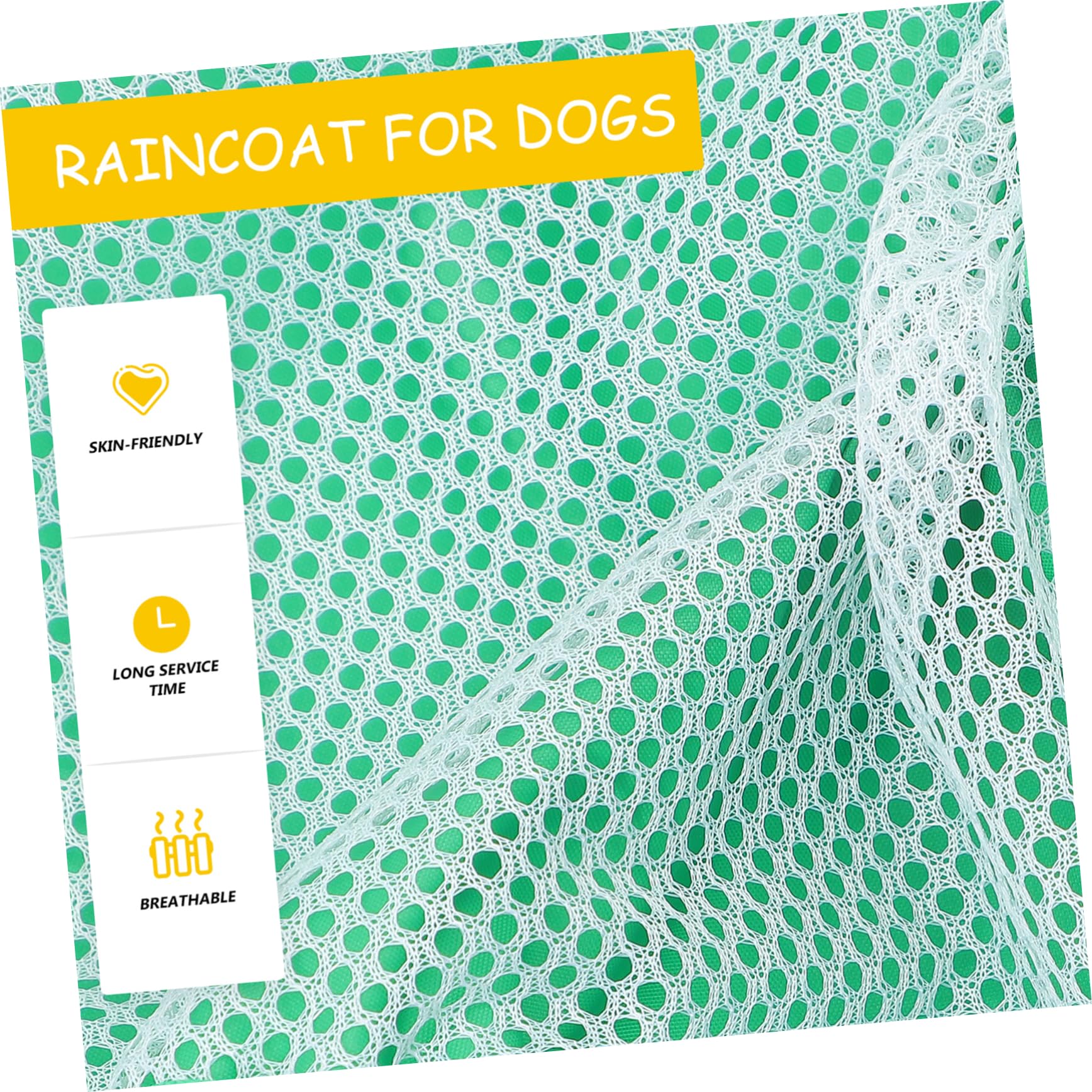 GANAZONO Pet Raincoat Hood Green Frog Print Waterproof for Small Medium Large Dogs Easy to Pack Carry 2XL