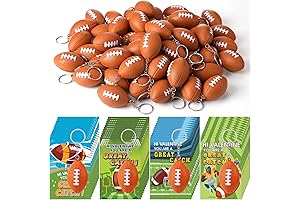 Syhood 60-Pack Sports Valentine's Day Cards and Mini Foam Sports Balls Keychains
