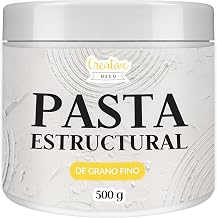 Creative Deco Fine Grain Structural Paste 500g | White Paste for Artistic Projects for Acrylic Painting | Easy to Use with Spatula to Create 3D Effects, Structures, Textures