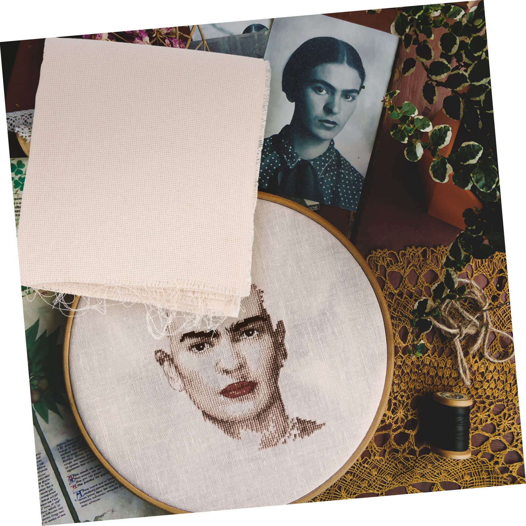 OSALADI 1Pc Russia Embroidery Cloth DIY Material for Fun and Easy Needlework for Womens Craft Projects Durable for Creative Embroidery Activities