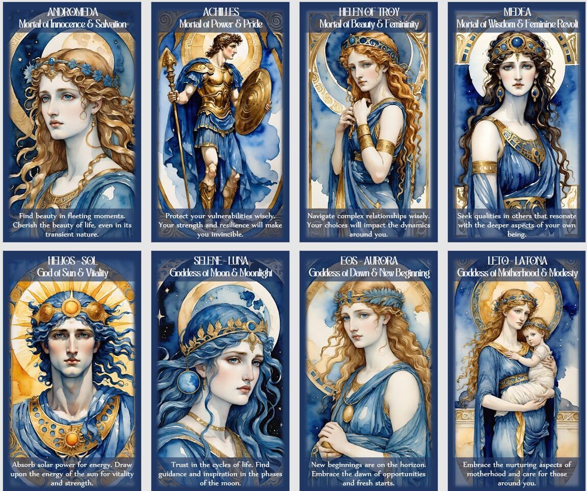 Oracle della mitologia greco-romana - Mazzo da 80 carte di antichi dei, dee e saggezza archetipica