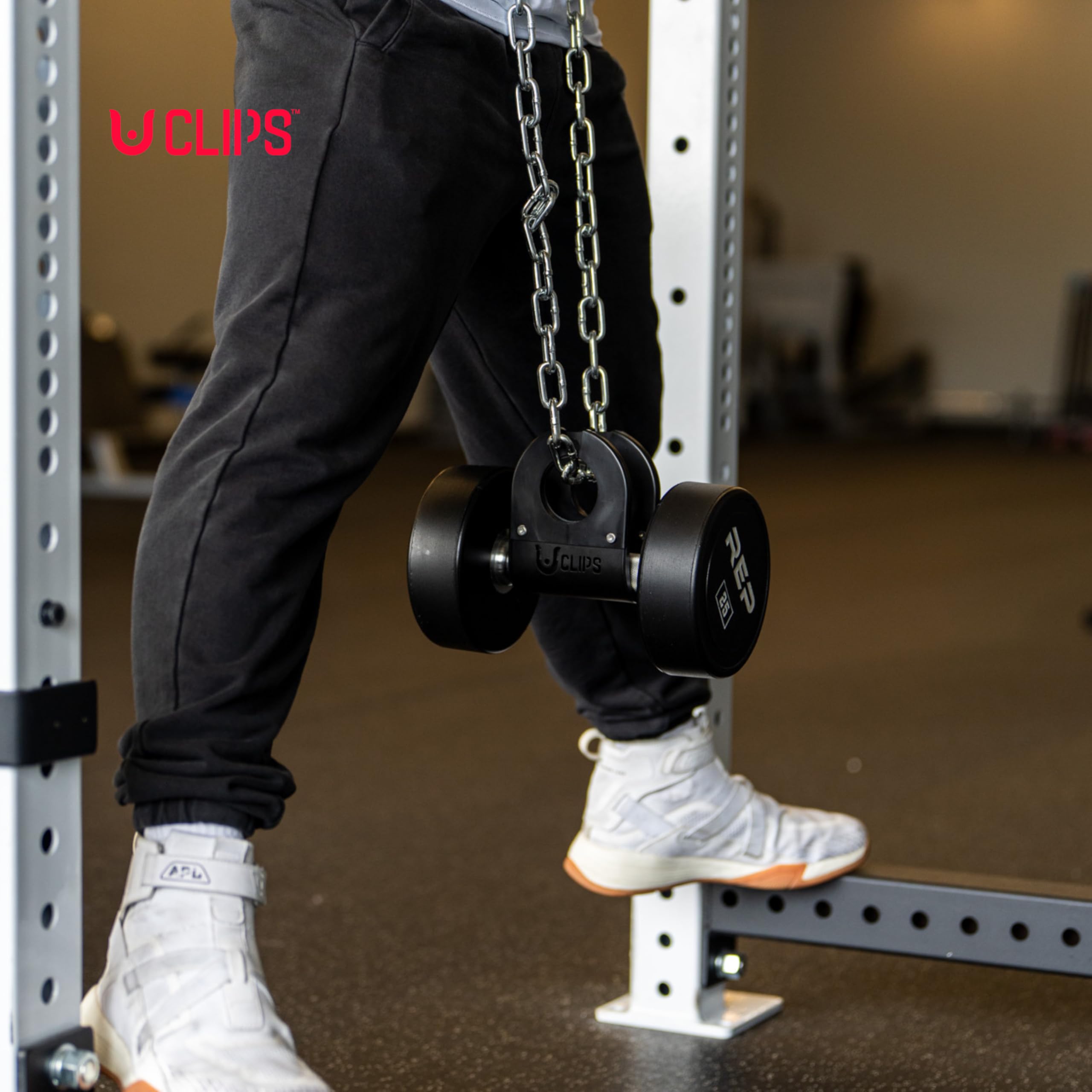 Uclips 2個セット Home Gym U Clip - Bar to Landmine Adapter, Belt Squat and T