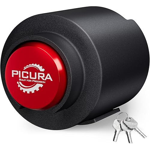 2026 Upgraded Trailer Lock Fits 2-5/16 Inch Coupler, Heavy Duty Trailer Hitch Locks, Anti-Theft Trailer Coupler Lock for RV, Trailer, Boat, Pickup(Red)