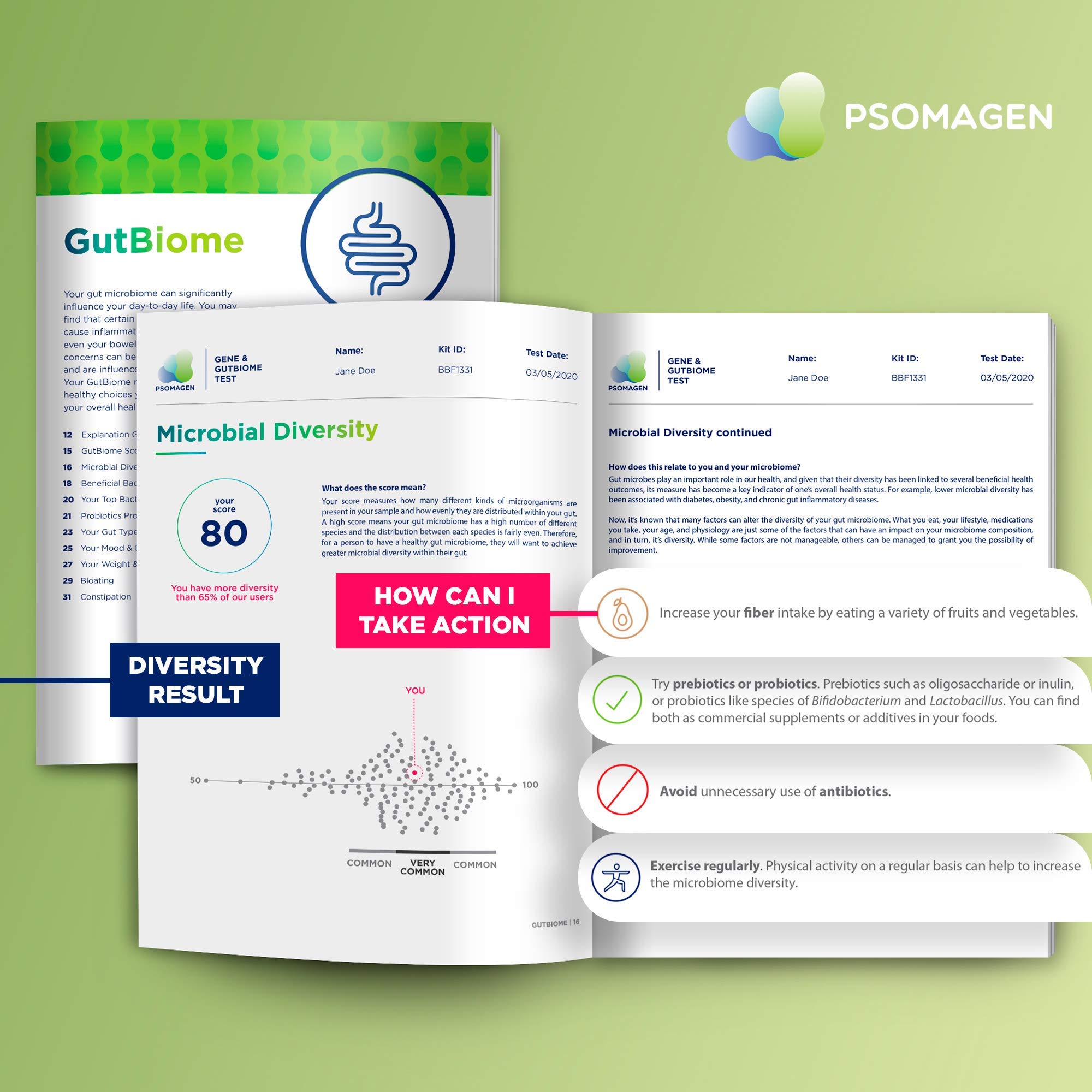 Psomagen Gut Health Test Kit GutBiome At Home Testing Kit for Your