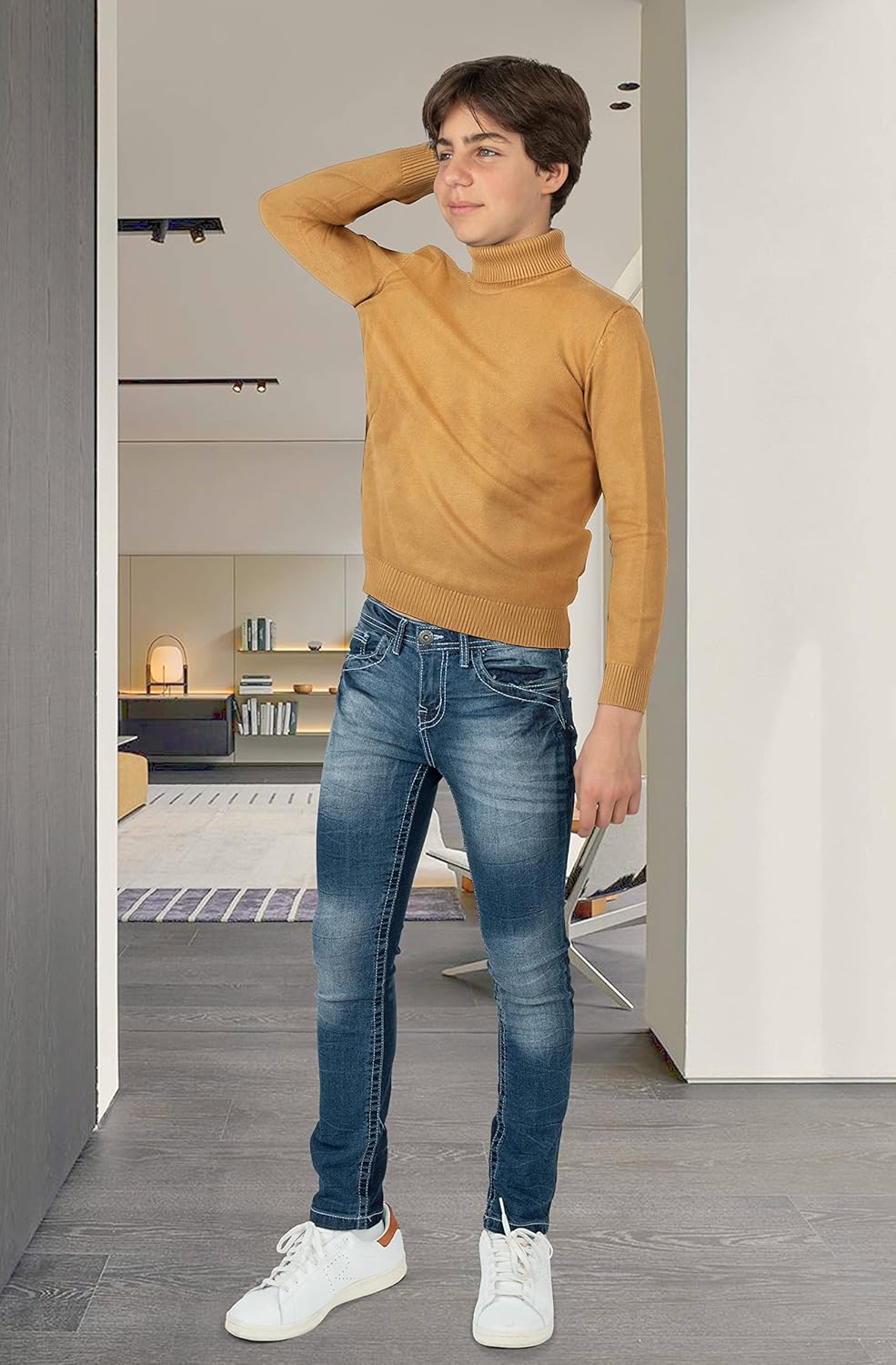 X RAY Boys Turtleneck Sweater (XS - XXL), School Uniform Big Boys' & Little Kids Youth Turtle Neck Long Sleeve Pullover - Image 8