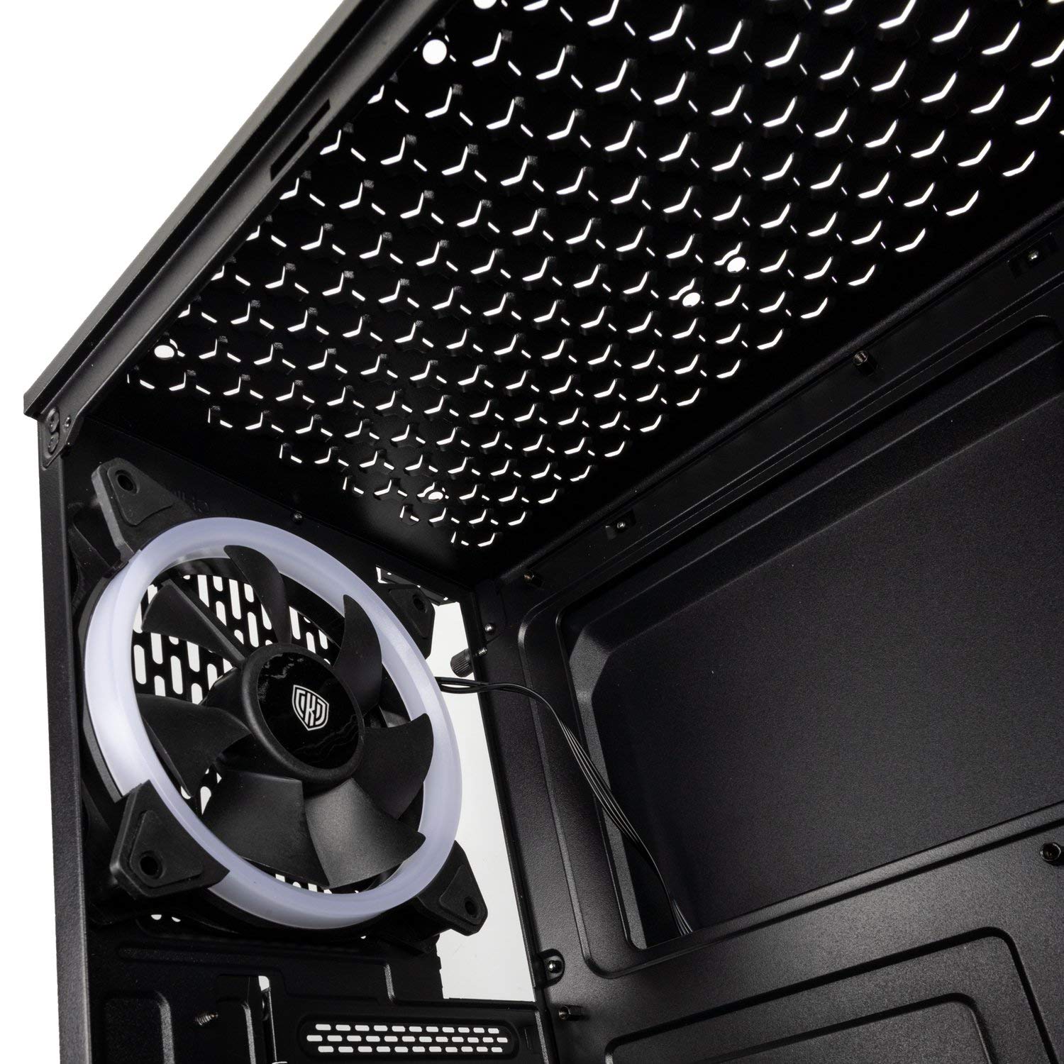 Caja de Torre Media ATX Inspire K9 RGB con Panel acristalado, Color Negro