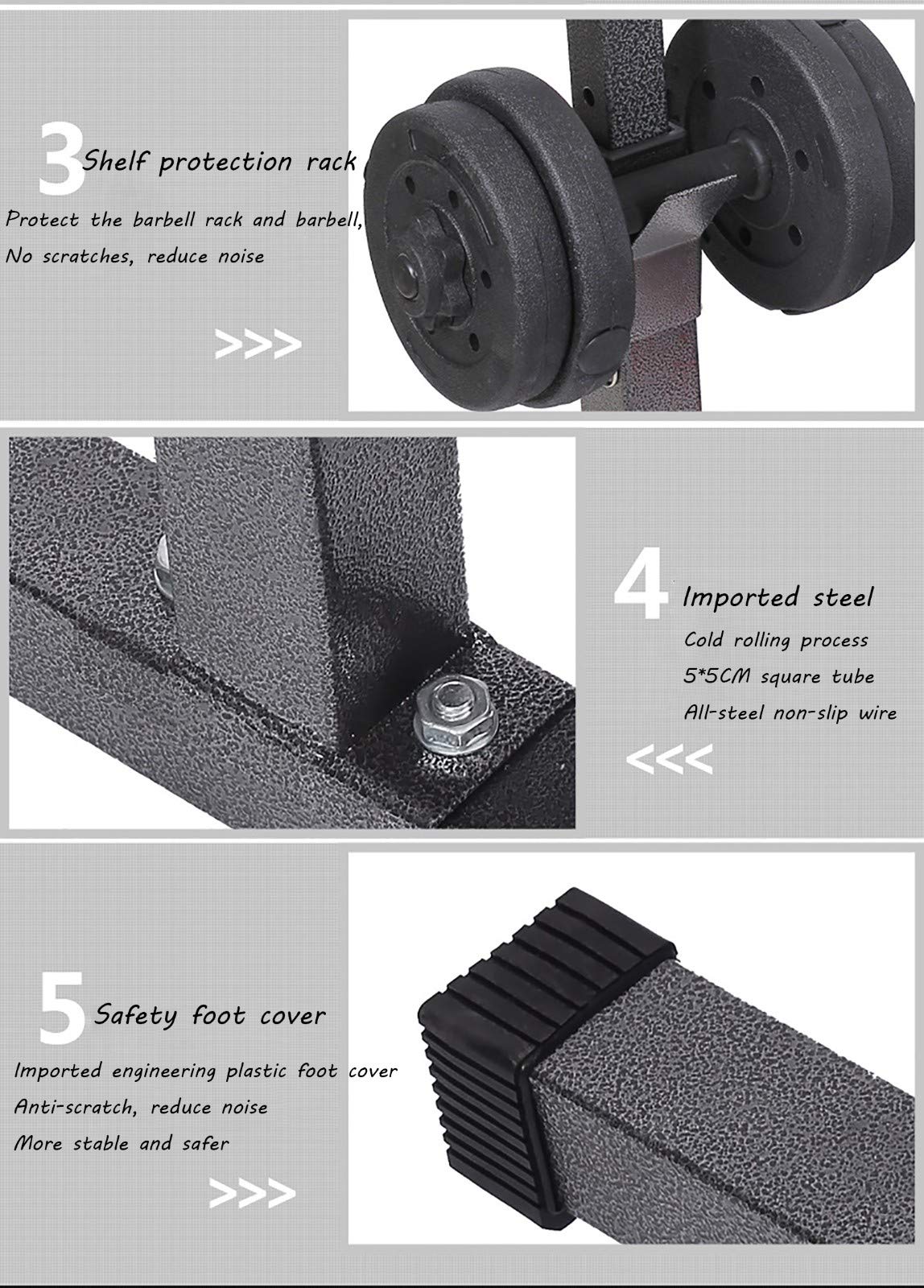 Squat Rack Regolabile Bilanciere Rack Split Squat Rack Sollevamento Pesi Bench Press Home Fitness