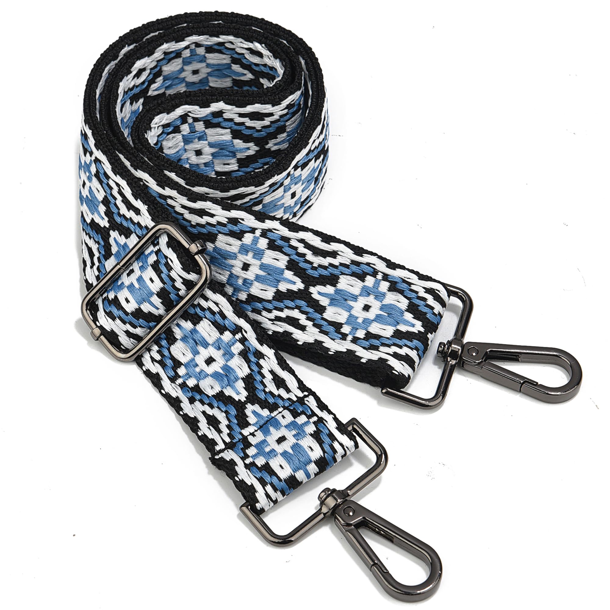 Purse Strap Gold Hardware Replacement Crossbody Bag Strap, Wide Adjustable Shoulder Strap