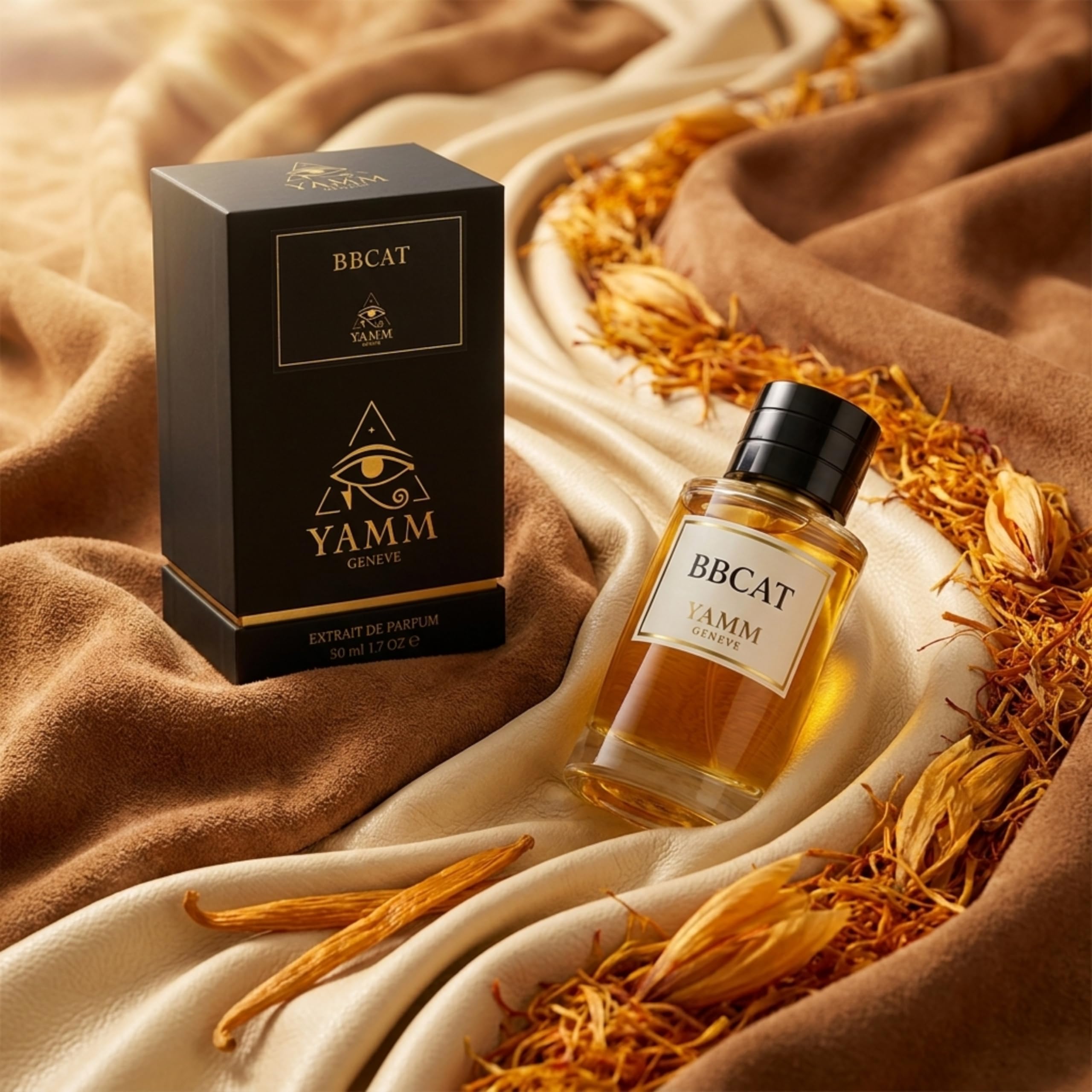 BBCat Extracto de Perfume 50 ml – Perfume Unisex Vainilla Especiada y Resinas – Fragancia Ambarina, Ahumada y Amaderada – Larga Duración 18h