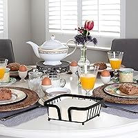 Vista 7 de Servilletero, Servilletero para mesa, Servilleteros de cocina para servilletas de papel, Dispensador de servilletas, Soporte de servilletas de mesa
