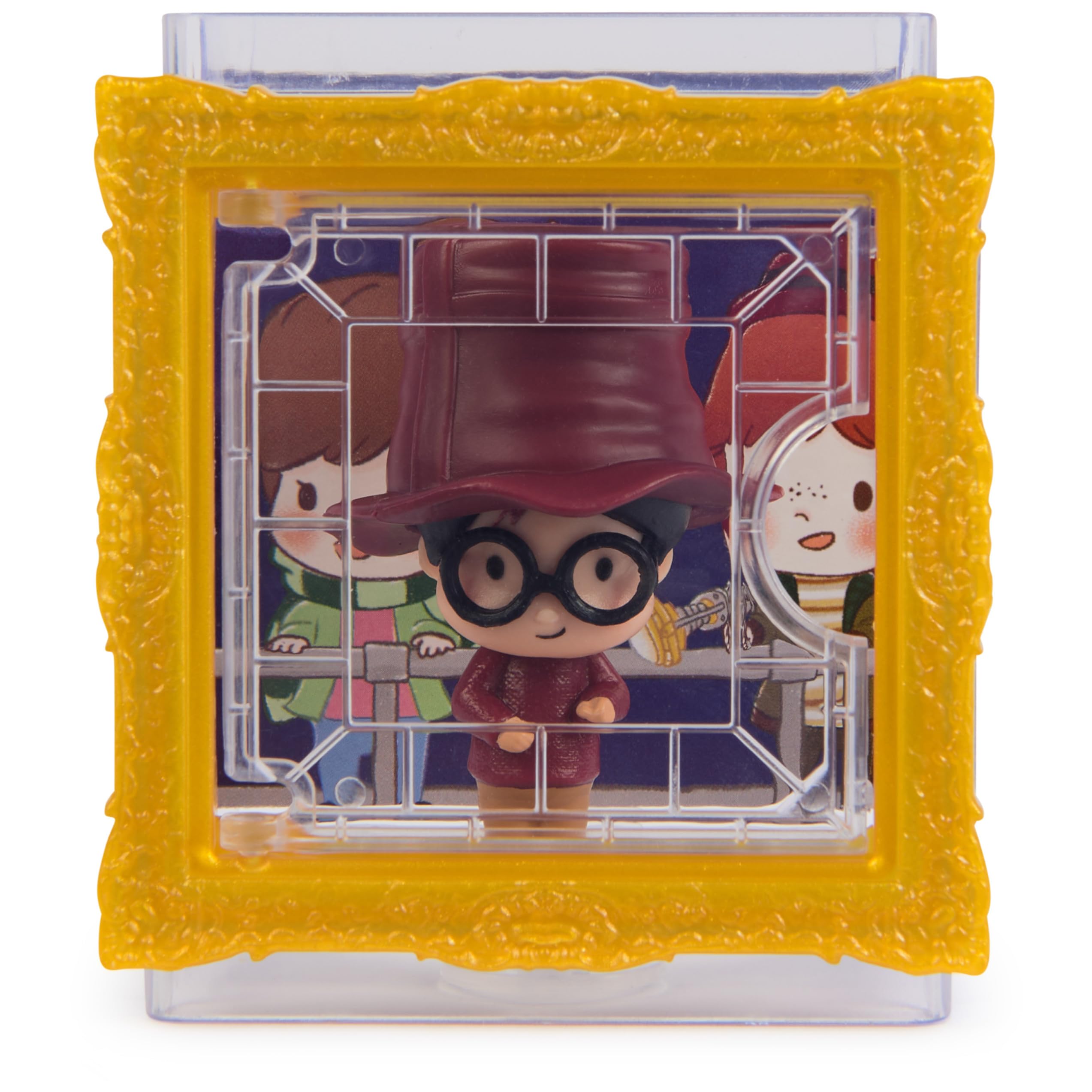 Harry Potter - Micro Magical Moments - Niespodzianka, figurka kolekcjonerska ze skrzynką (czara ognia), rozmiar ok. 3,8 cm, zabawka dla dzieci od 6 lat, artykuł dla fanów (posortowany), przezroczysta