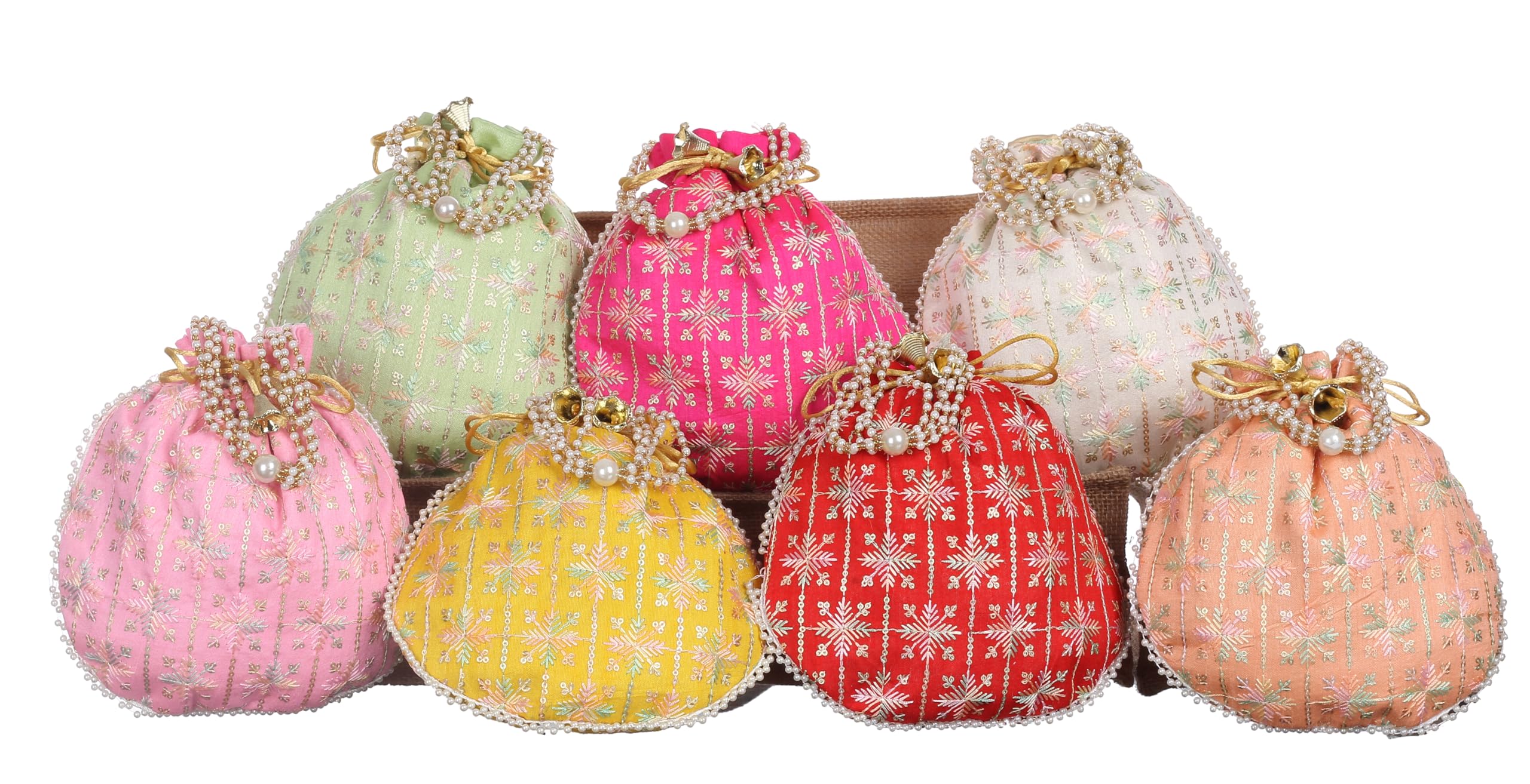 Sainiks Rajasthani Style Royal Clutch Silk Batwa Bag, Silk Potli Combo with Wristlets, Rajasthani Style Ethnic Bags, Womens Zari Work Clutch and Batwa Bag Set (5) (B0D2X8XZHG) Amazon Price History, Amazon Price Tracker