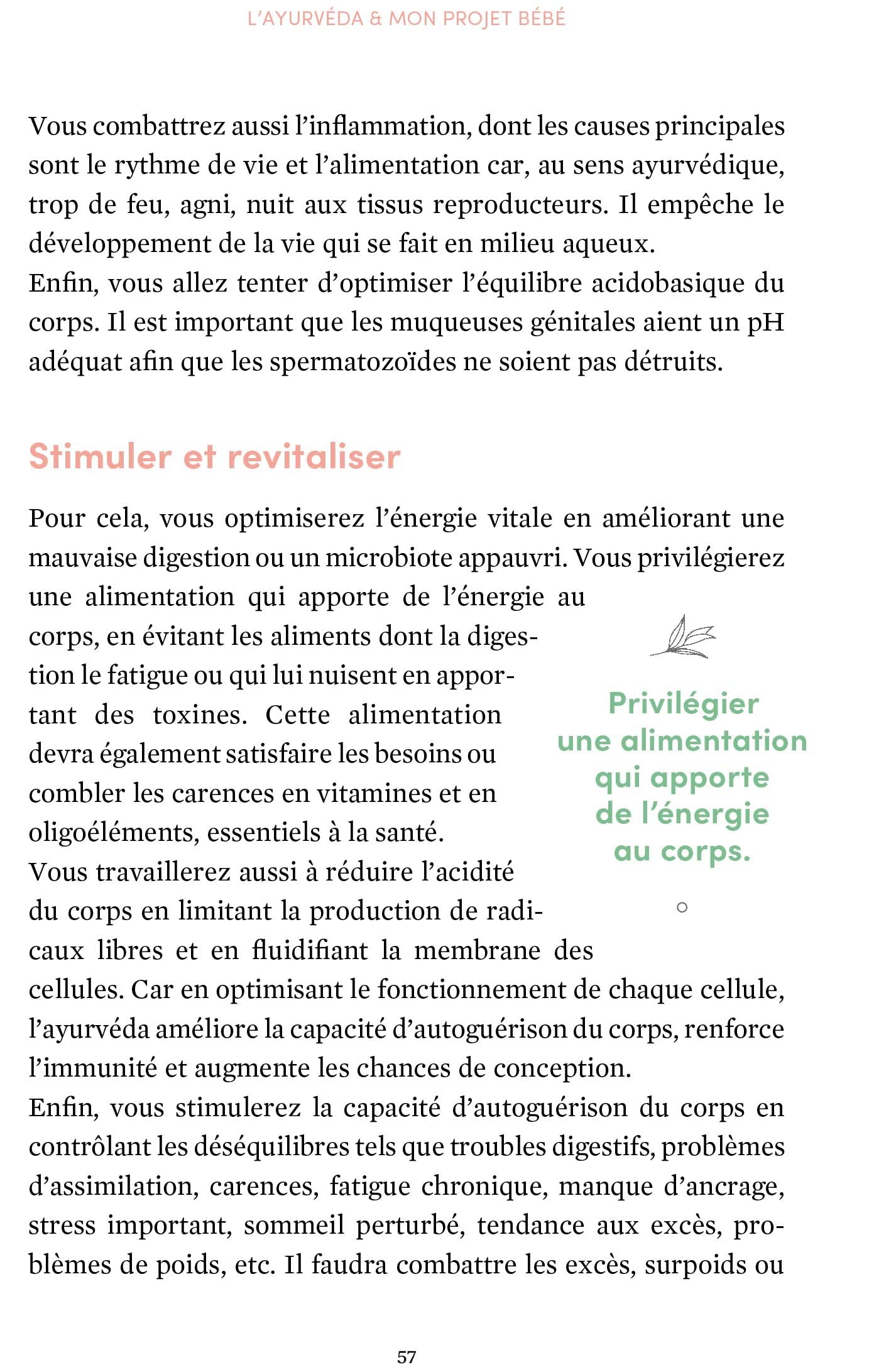 Mon projet bébé: Les secrets de l'ayurvéda pour booster sa fertilité et préparer sa grossesse