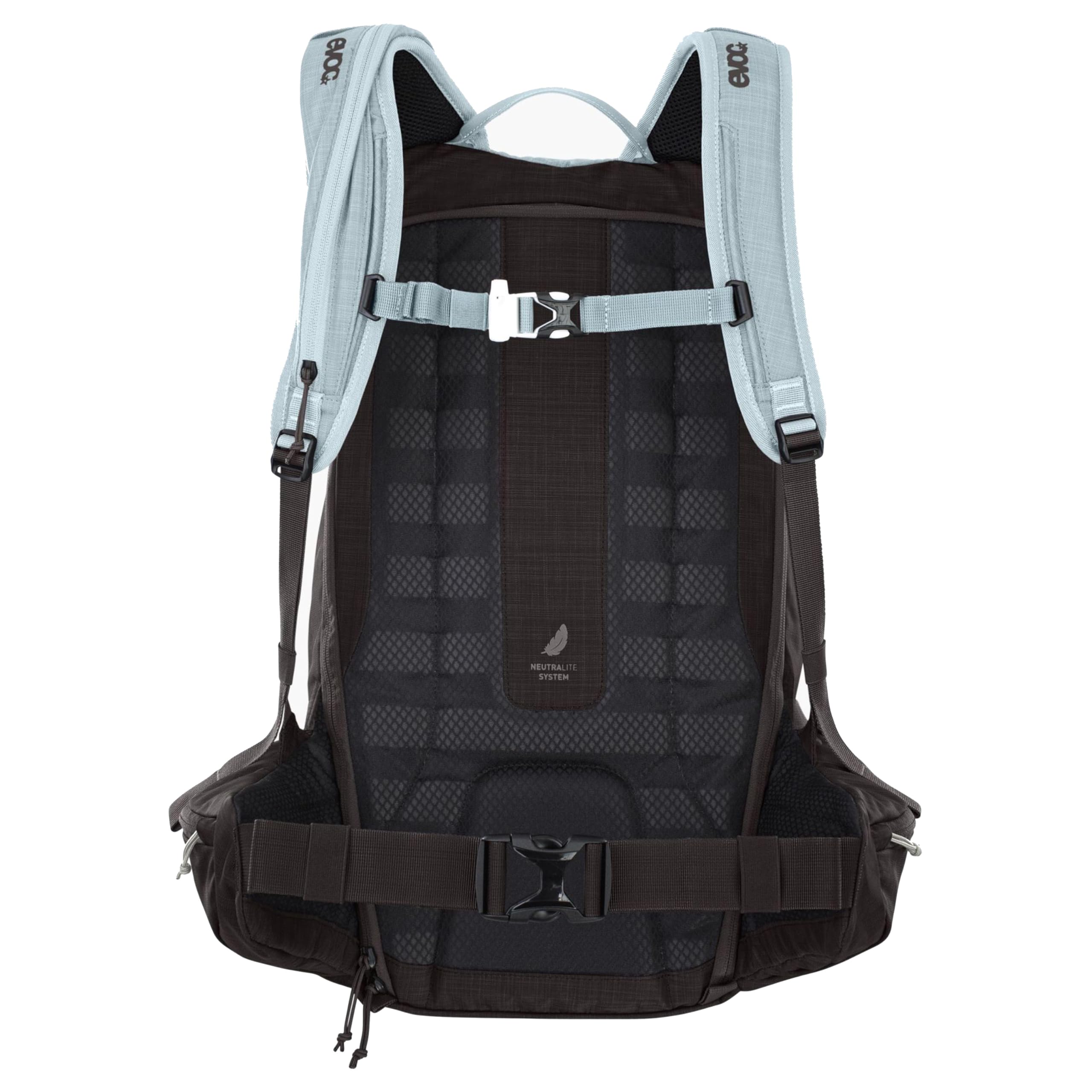 EVOC Zaino da escursione LINE 20, zaino da sci (scomparto per valanga con piano di emergenza, attacco per sci/snowboard, tasche sulla cintura, BODY HUGGING), menta - caffè