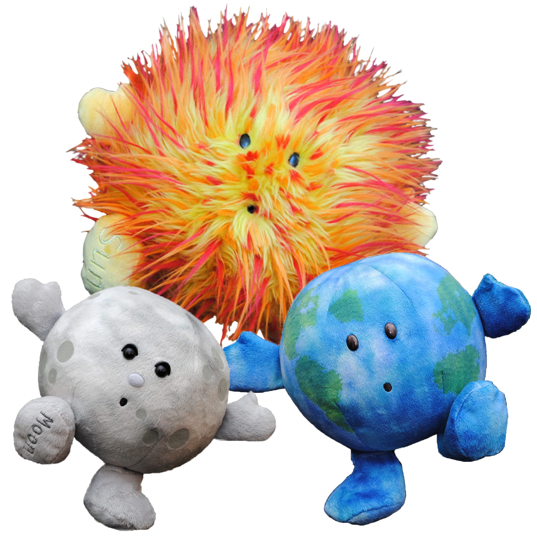 Celestial Buddies Earth Moon Sun Plush Bundle Soft Educational