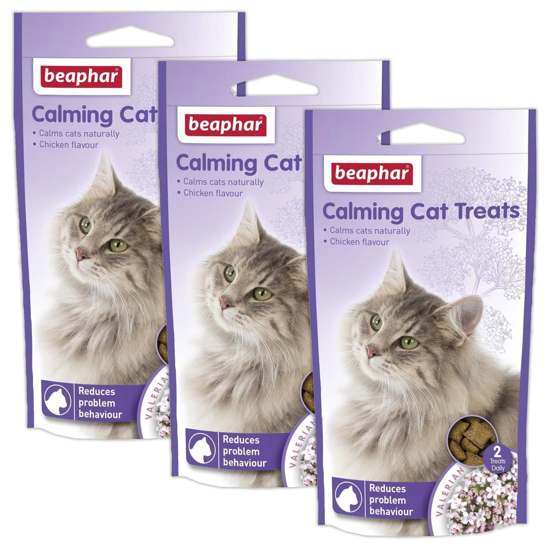 3 X Calming Cat Treats, 35 g