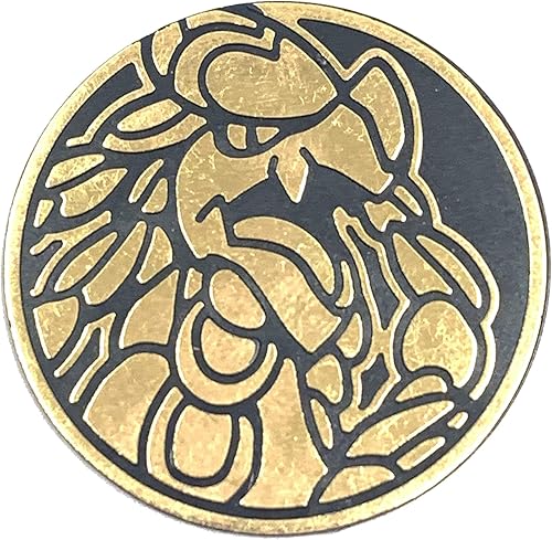 Moneda Pokemon Oficial - Kommo-o Gold Metallic Foil - Torneo Legal