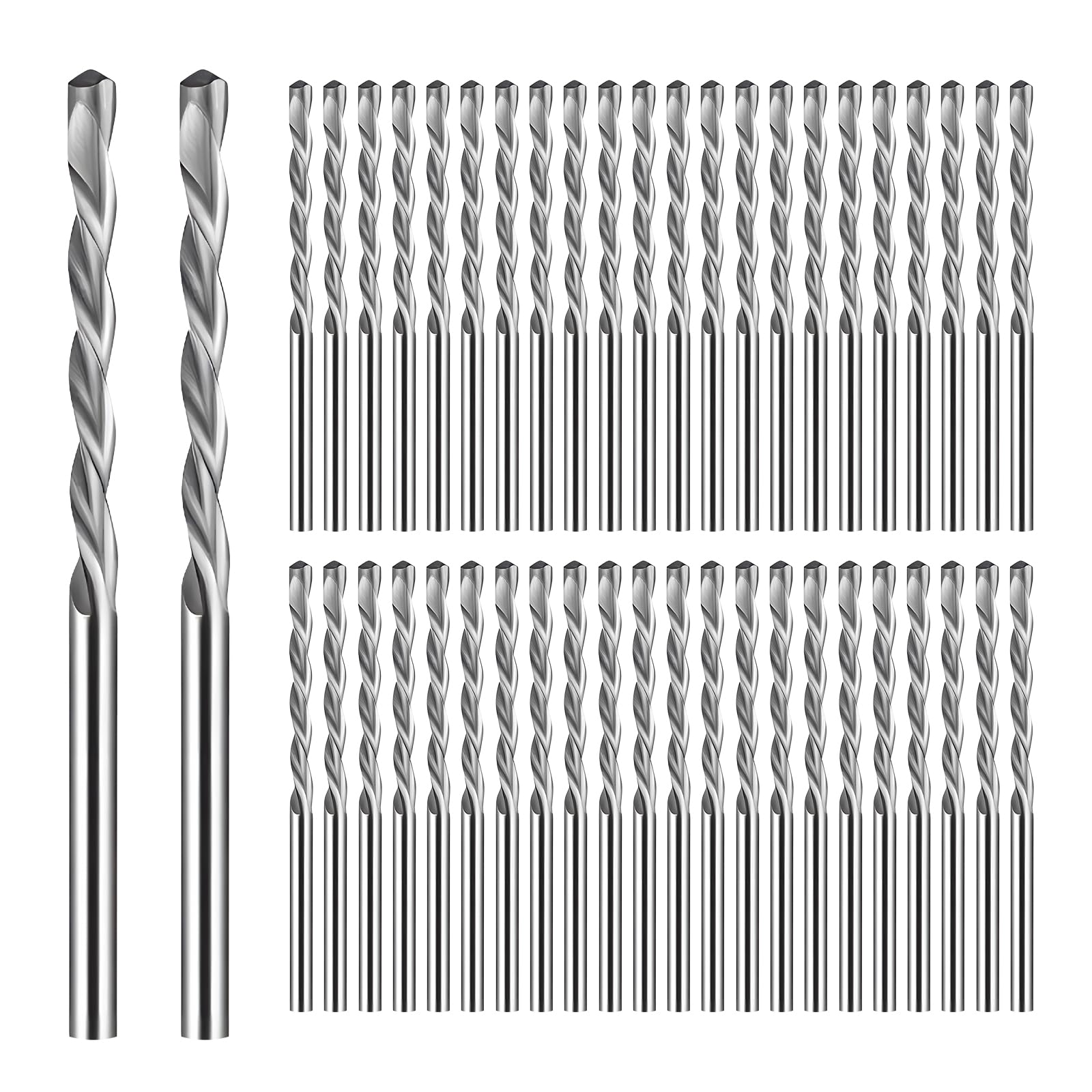 100 Pcs Drywall Router Bit, 1/8 Inch Spiral Saw Tip Cutting Bits, High Speed Steel Drywall Cut Out Bit, for Wood and Plastic, Used for with Spiral Saw and Power Tools