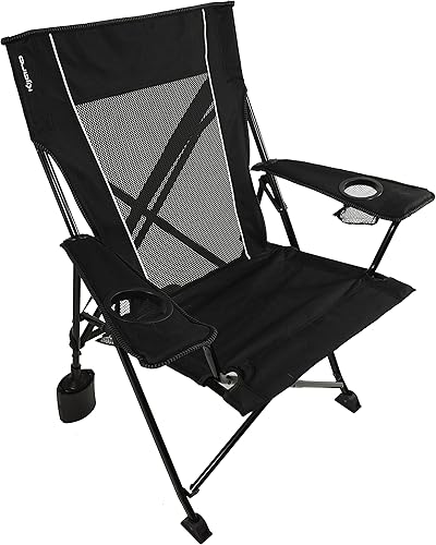 Kijaro Rok-it Sport - Silla mecedora para camping, color negro Vik