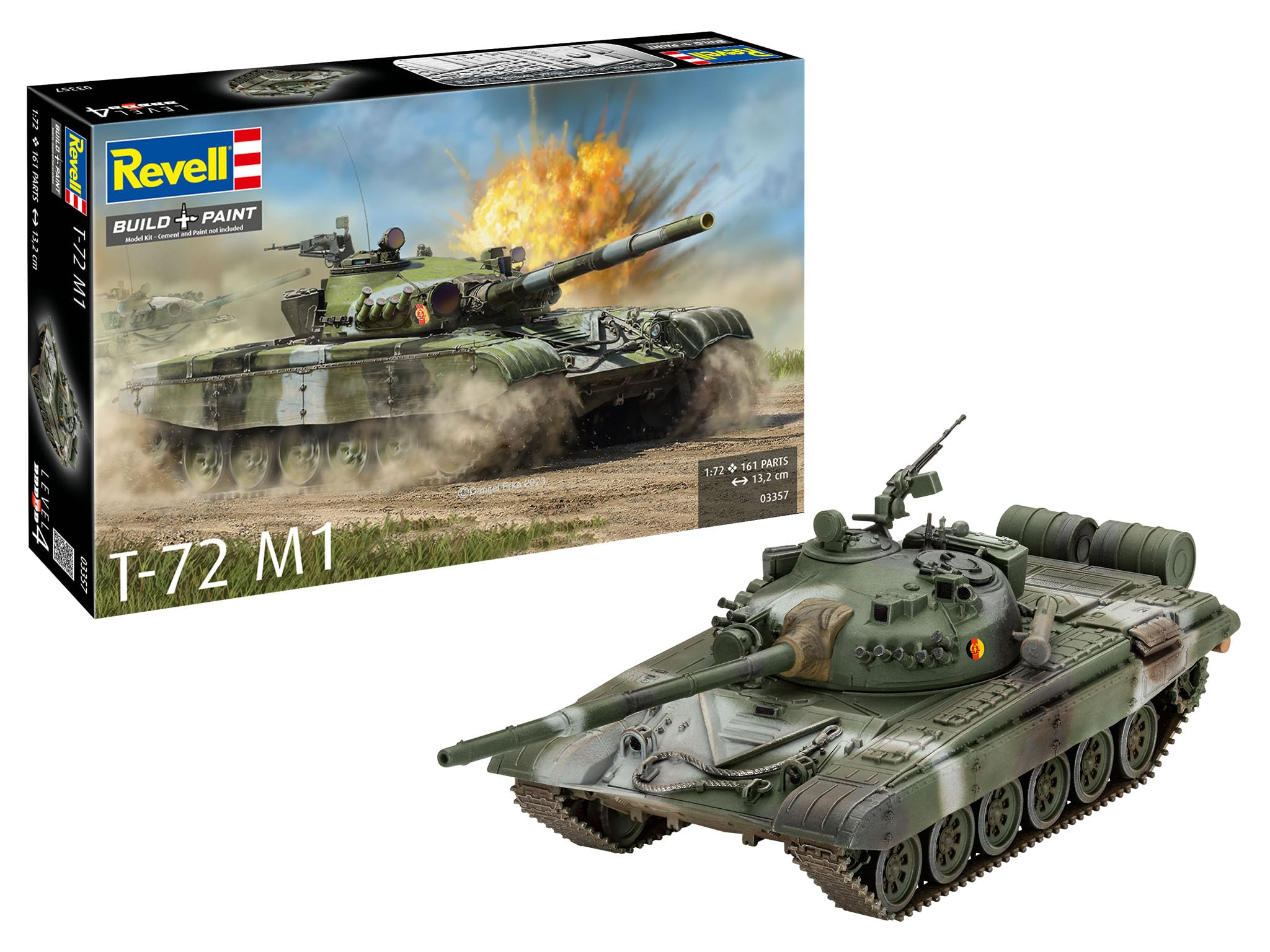Amazon | ドイツレベル 1/72 ソビエト T-72 M1 プラモデル 03357 (戦車
