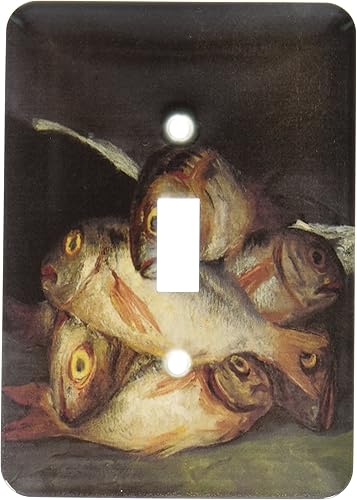 3dRose LLC lsp_149690_1 Naturaleza muerta con dorada, por Francisco De Goya, mesa con interruptor de palanca individual de pescado