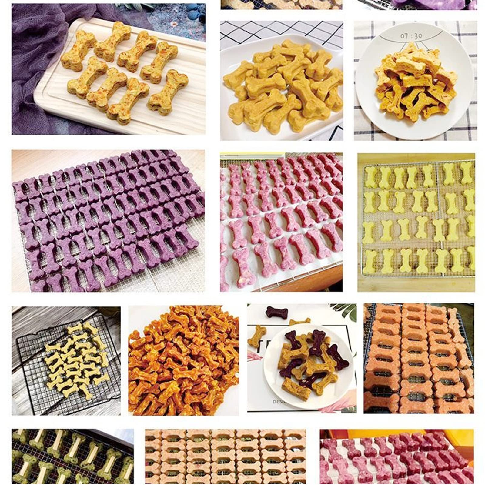 Dog treats Cutters Set 6 Pieces Dog Cookie Cutter sets Different Sizes Mini Small Medium Big Cut Out for Homemade Treats and Baking