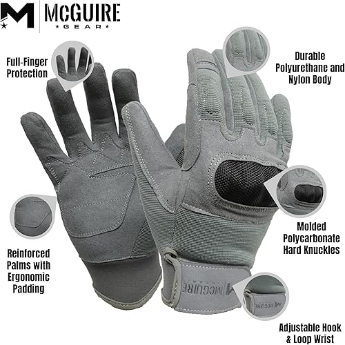 Miniatura 5 de M MCGUIRE GEAR Guantes de dedo completo,Deportes al aire libre, caza Paintball Airsoft motocicleta Gear