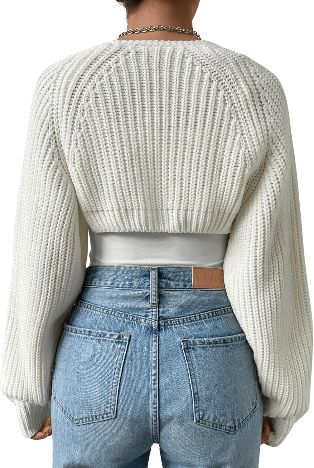 Verdusa Women's Y2k Cropped Cardigan Sweaters Lightweight Knit Open Front Bolero Shrugs Spring Fall Outfits - Image 2