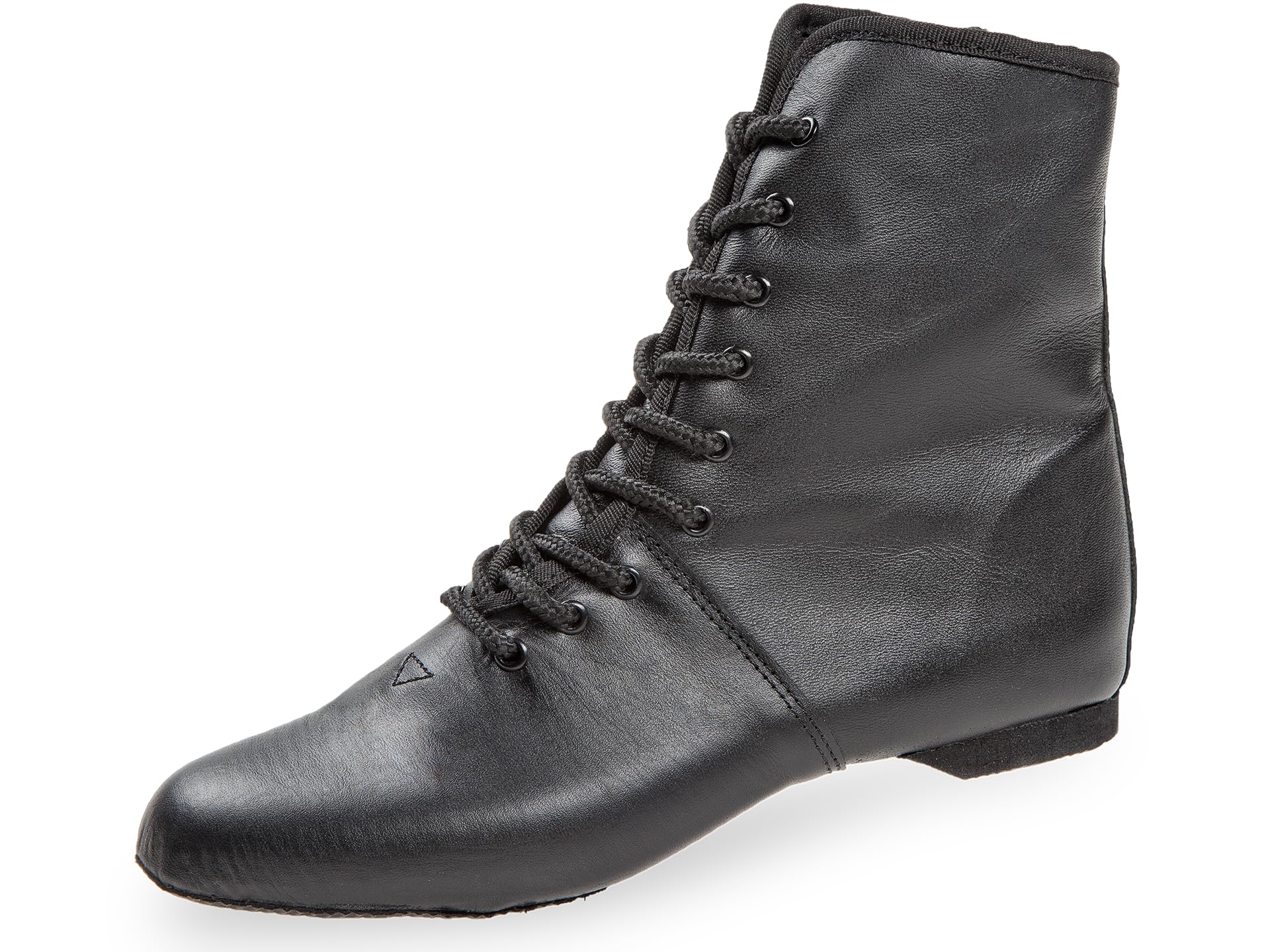 Diamant Mittelhoher Gardestiefel 9-Loch in Leder mit geteilter Gummisohle und 10mm Absatz