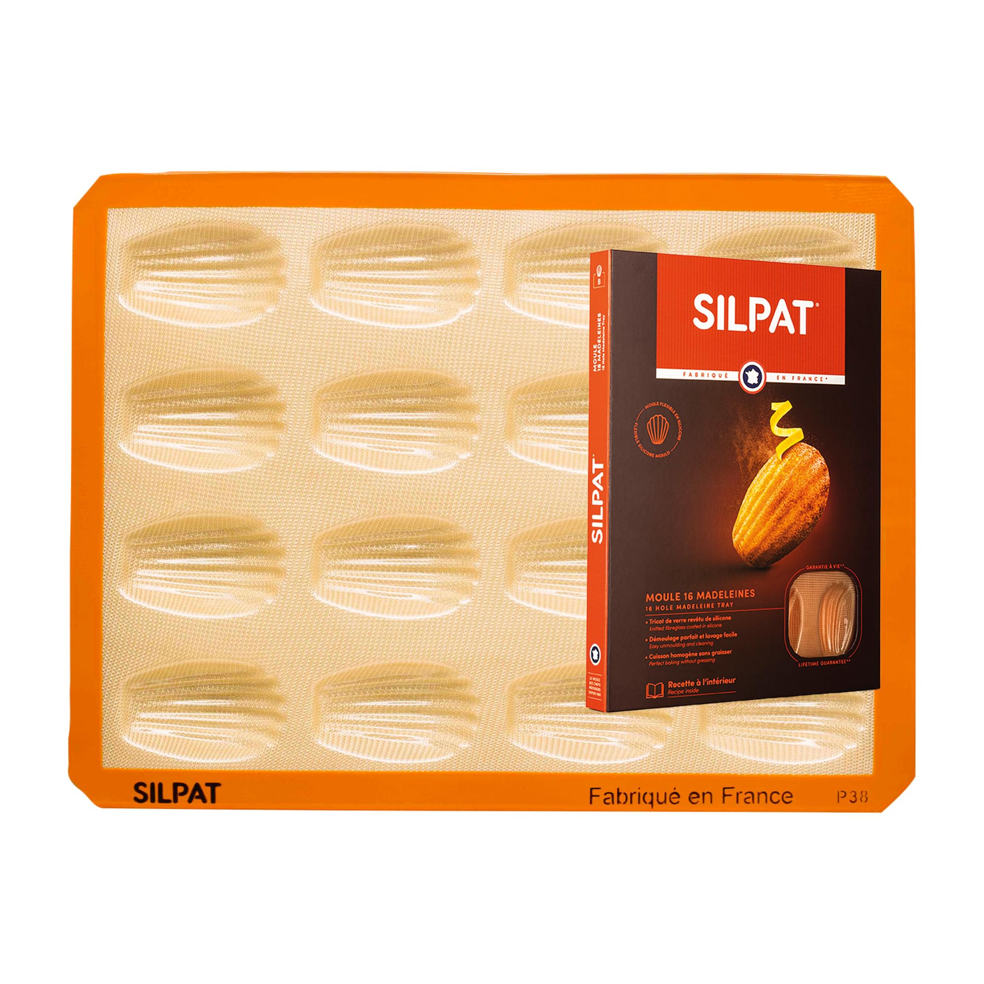 Moule de 16 Madeleines Silpat idéal pour la pâtisserie et les apéritifs