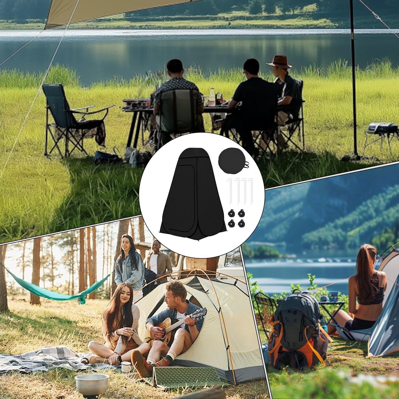 Tenda Da Doccia Portatile | Casetta da Bagno Privacy Personale,Tenda da Spogliatoio - per Campeggio, Pesca, Spiaggia, Giardino, Evento Sportivo