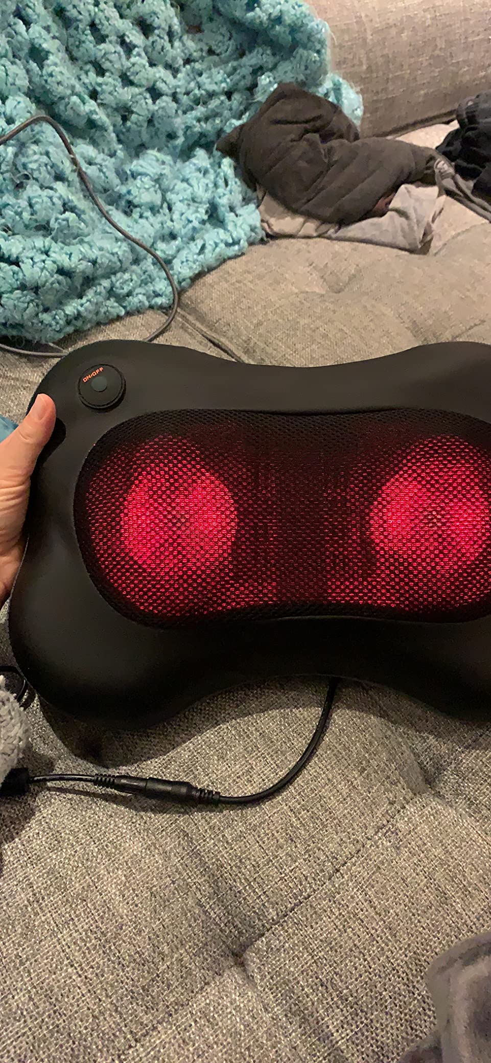 Its not a massage therapist but it is relaxing and comforting