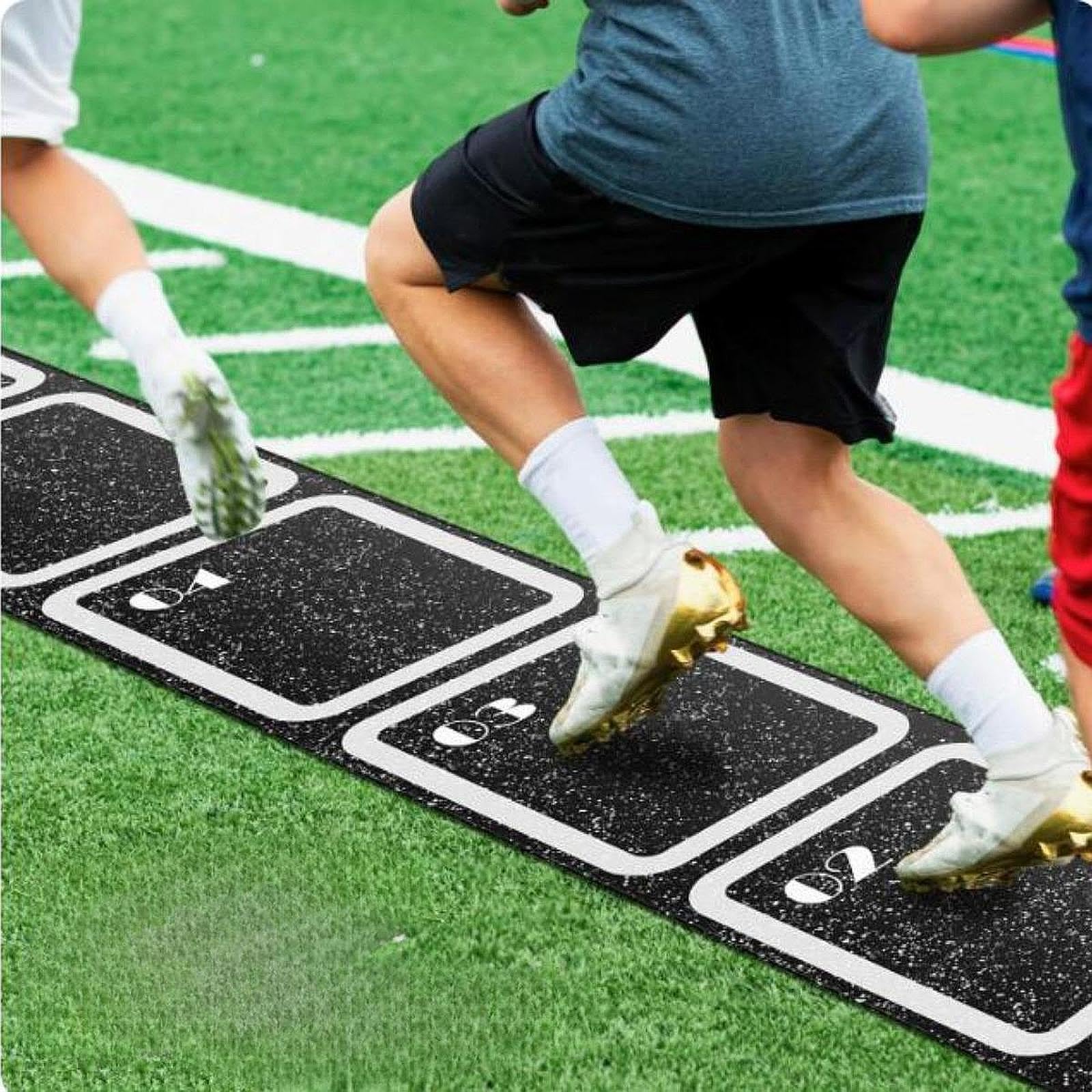 Agility Ladder Mat Tapete de Entrenamiento Velocidad Coordinación Resistencia PU Antideslizante Adecuado para Fútbol Baloncesto