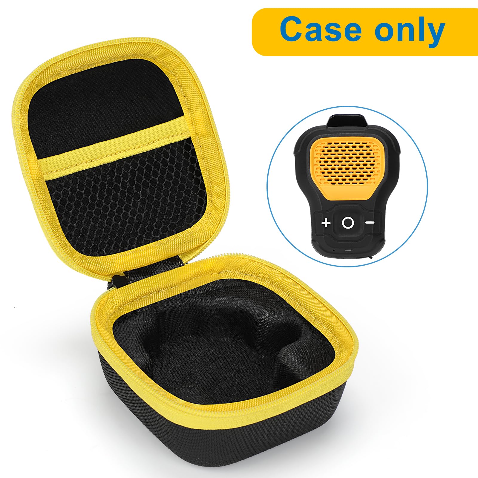 Funda rígida de almacenamiento compatible con altavoz Bluetooth DeWALT, bolsa de almacenamiento magnética inalámbrica portátil para mini altavoz (solo caja)