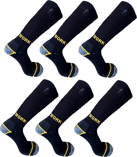 Calze Da Lavoro Uomo Rinforzate - 10 Paia Lunghe Per Comfort E Durabilità - Foto 8
