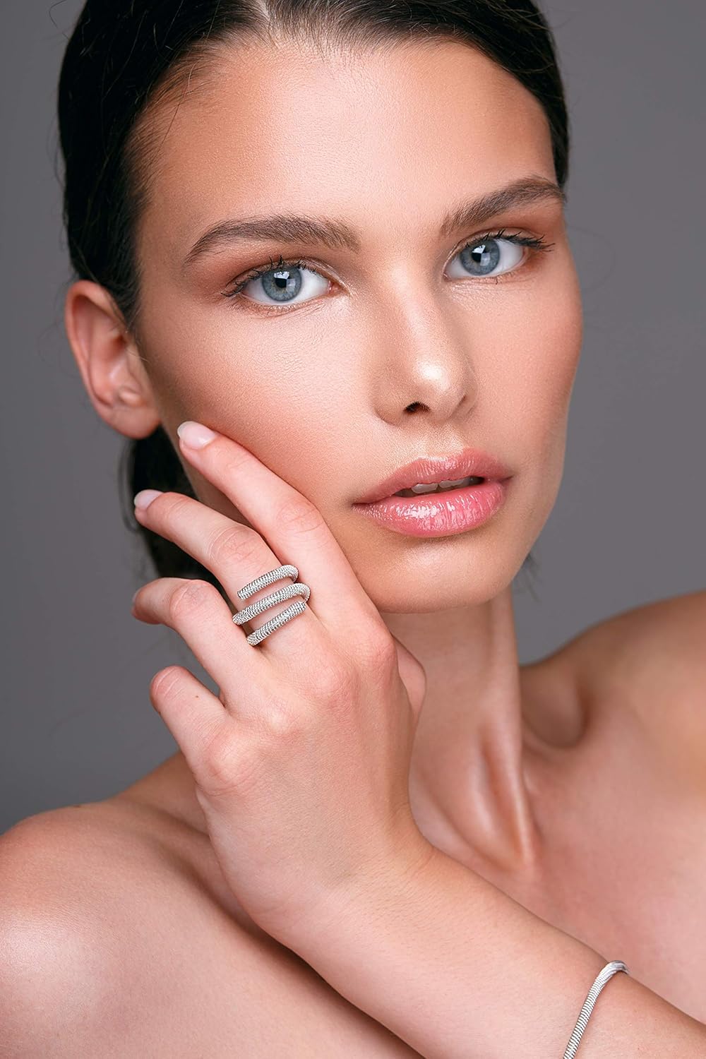 Handmade Gold wrap ring spiral ring gold band ring triple band ring spoon ring bypass ring wire wrap ring statement minimalist ring jewelry