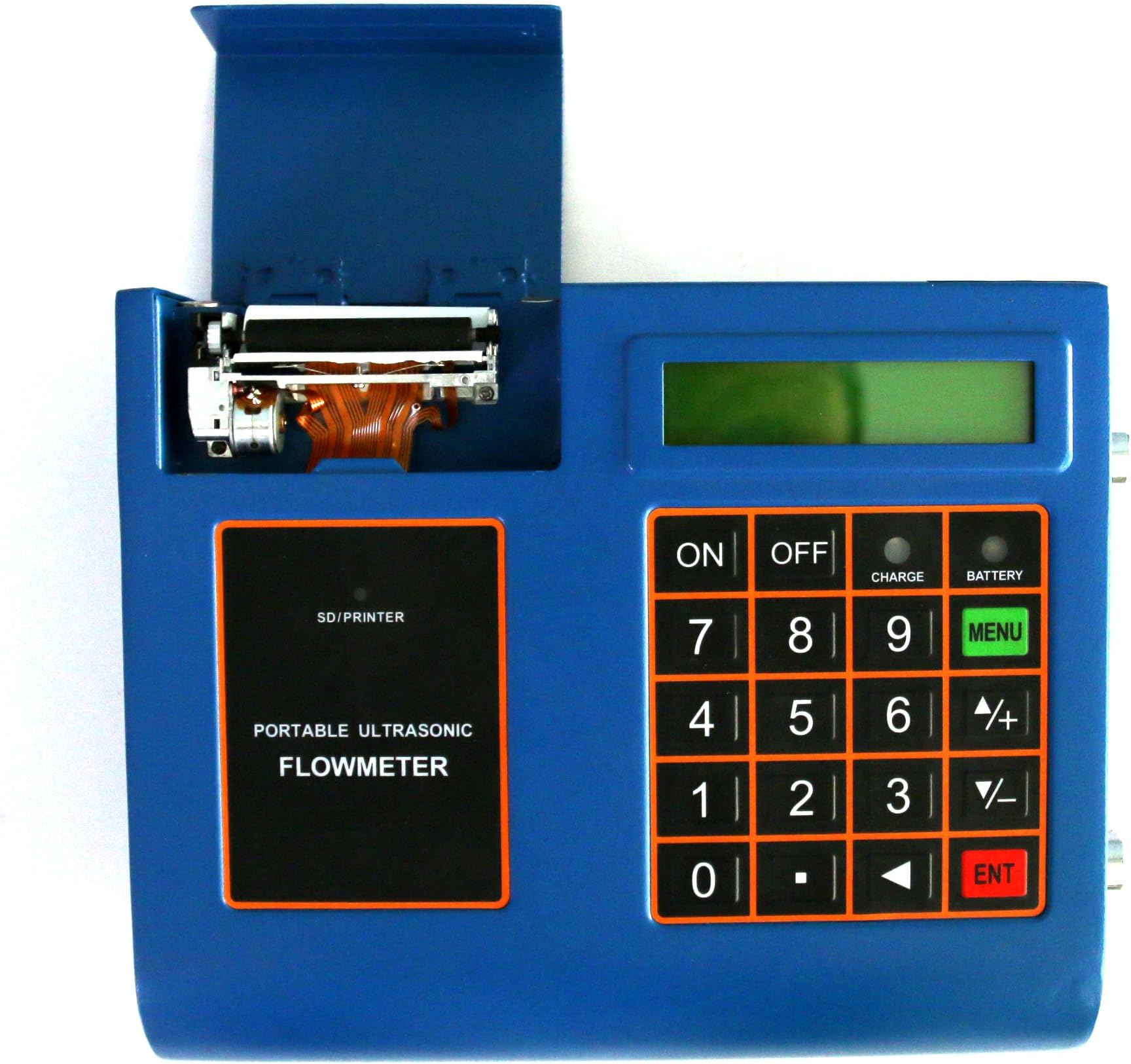 BYQTEC TUF-2000P-HM+EB-1 Portable Digital Ultrasonic Flow Meter Flowmeter Water Meters for DN50mm to DN700mm Pipe Size for Sewage Liquids Temperature Range is -30℃ to 90℃ Degree