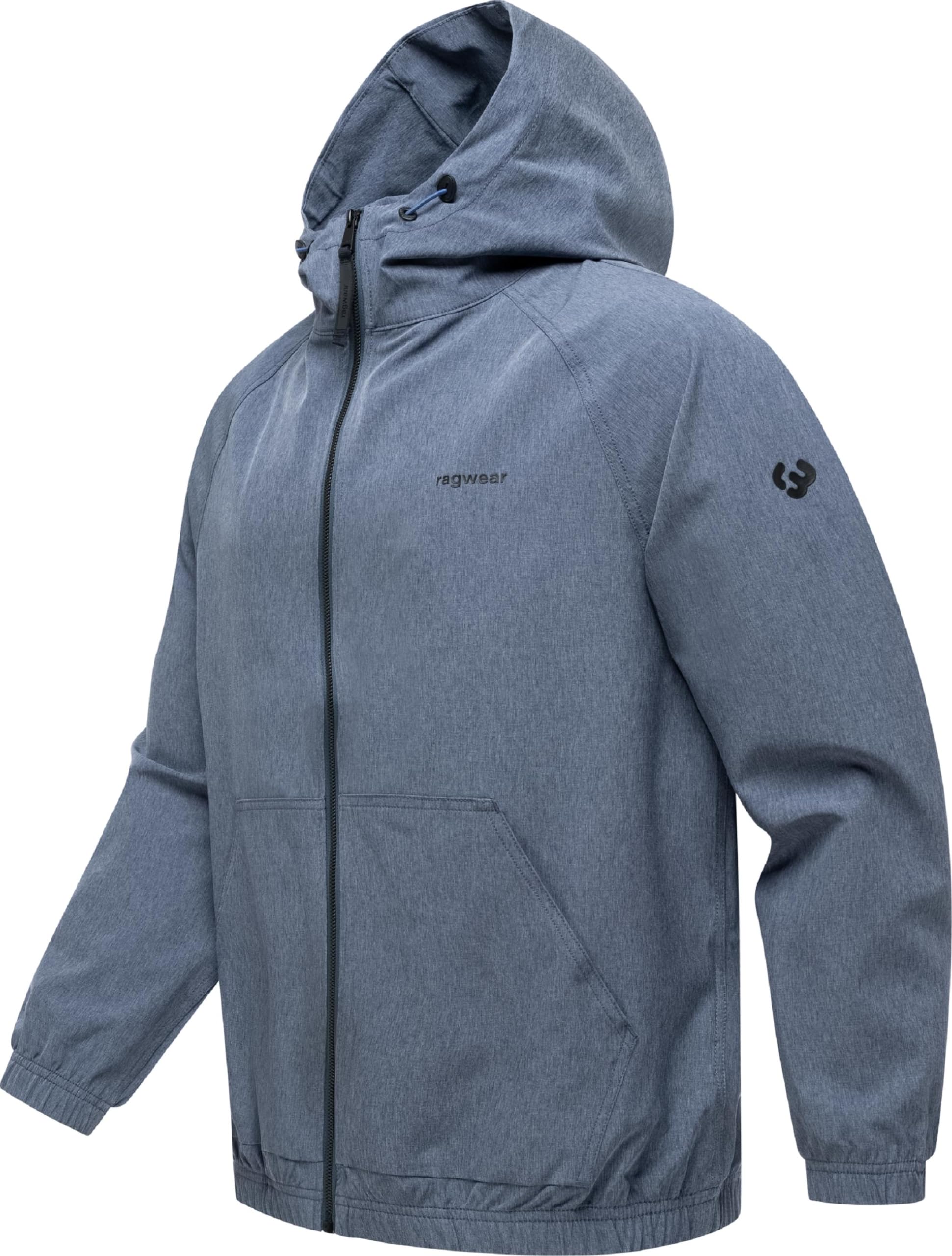 Ragwear Męska lekka kurtka przejściowa krótka kurtka z regulowanym kapturem Roog A Navy rozm. M