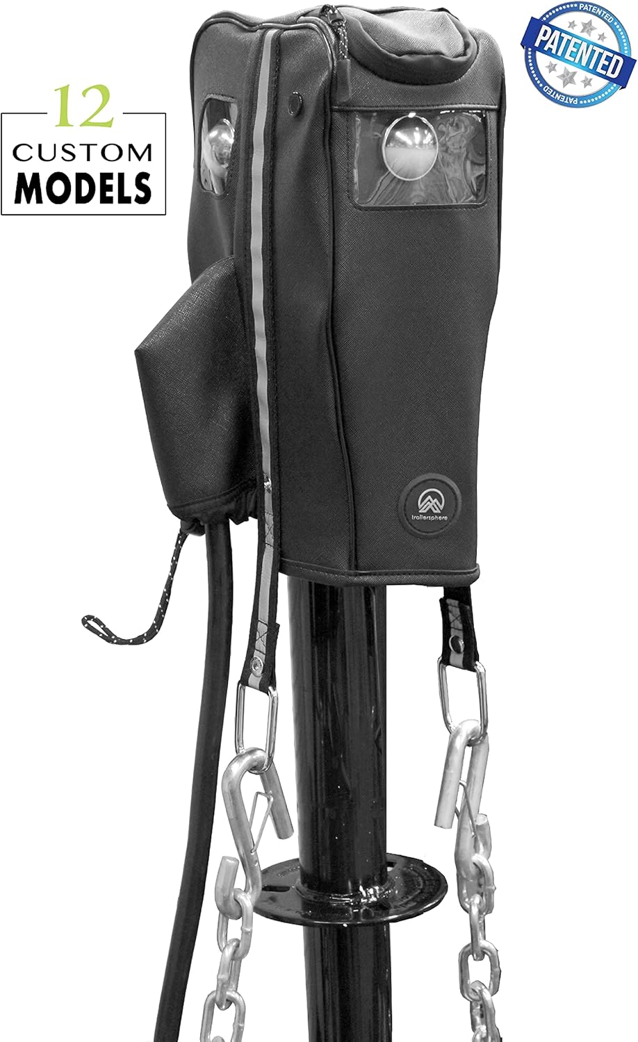 Clever Cover by Trailersphere Custom Electric Tongue Jack Cover for