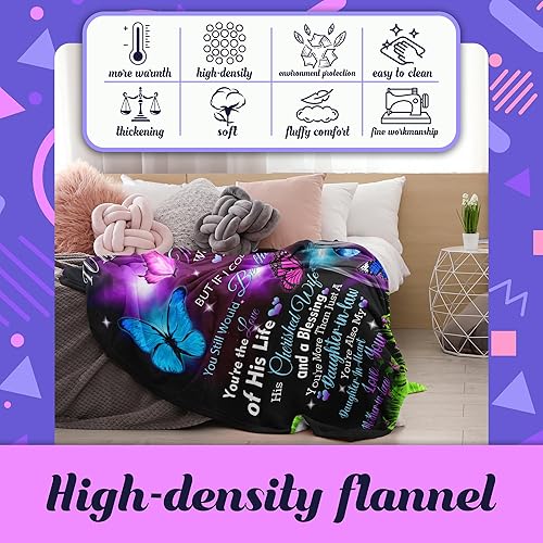 Miniatura 4 de Manta de regalo para nuera, regalos para nuera, ideas de regalo para nuera, regalos para futura nuera, cumpleaños, San Valentín, aniversario, día de